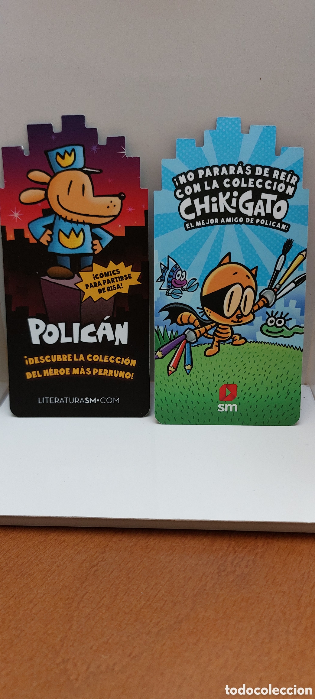 Coleccionismo marcap&aacute;ginas: Marcap&aacute;ginas Polic&aacute;n y Chikigato - Foto 1