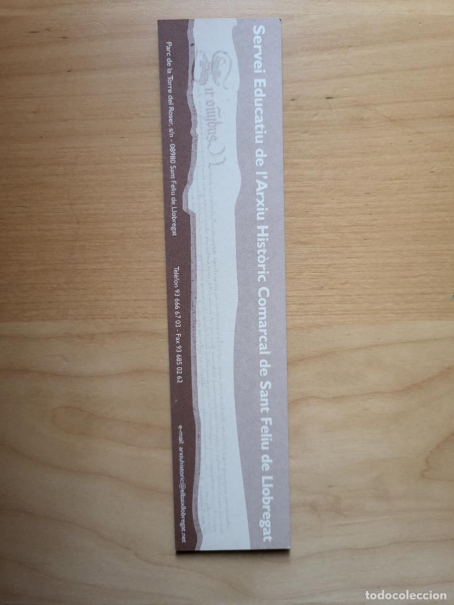 Collectables Bookmark: MARCAP&Aacute;GINAS SERVEI EDUCATIU DE L'ARXIU HIST&Ograve;RIC COMARCAL DE SANT FELIU DE LLOBREGAT