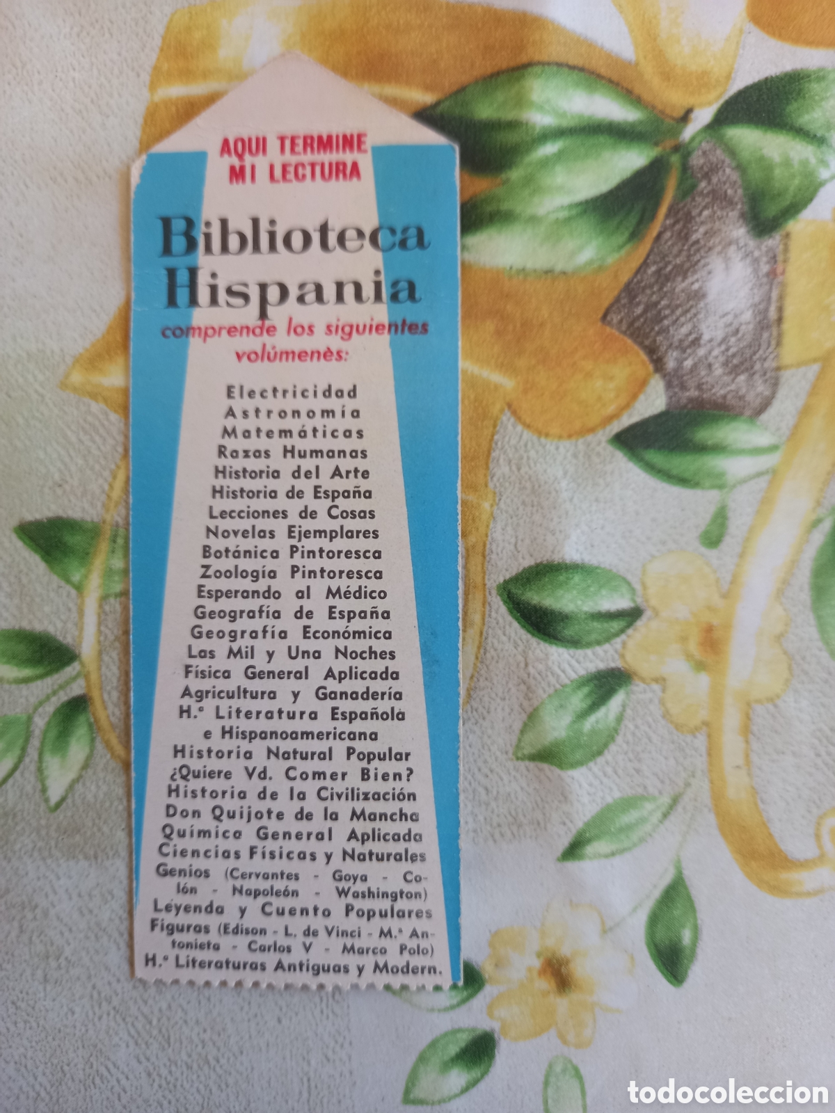 Coleccionismo marcap&aacute;ginas: MARCAPAGINAS BIBLIOTECA HISPANIA - Foto 2