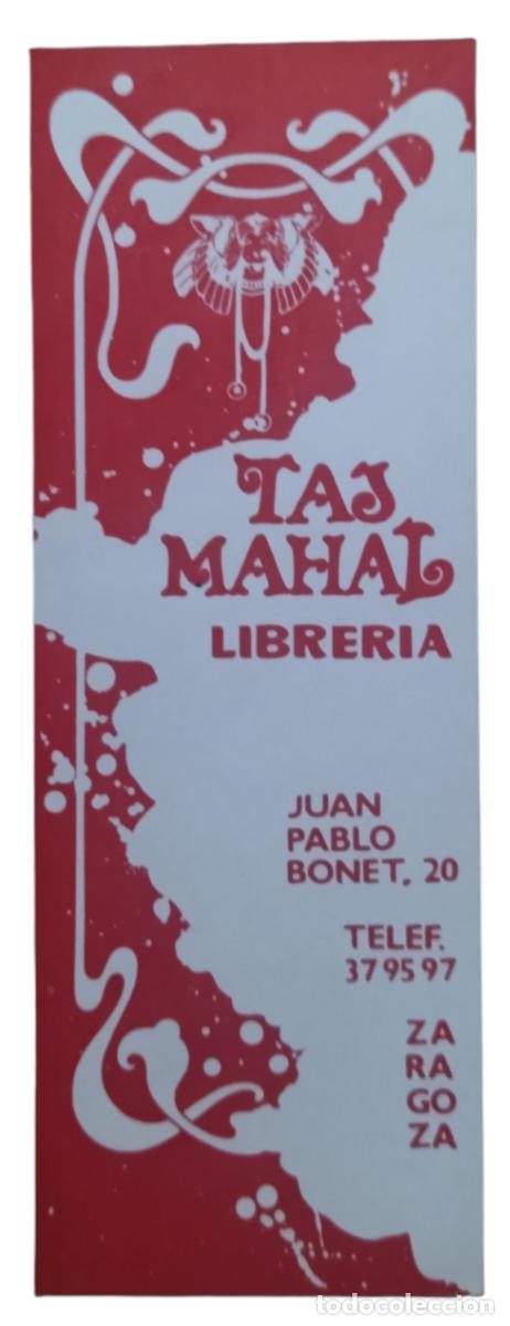 Coleccionismo marcap&aacute;ginas: MARCAP&Aacute;GINAS LIBRER&Iacute;A - COMICS TAJ MAHAL / ZARAGOZA. - Foto 1