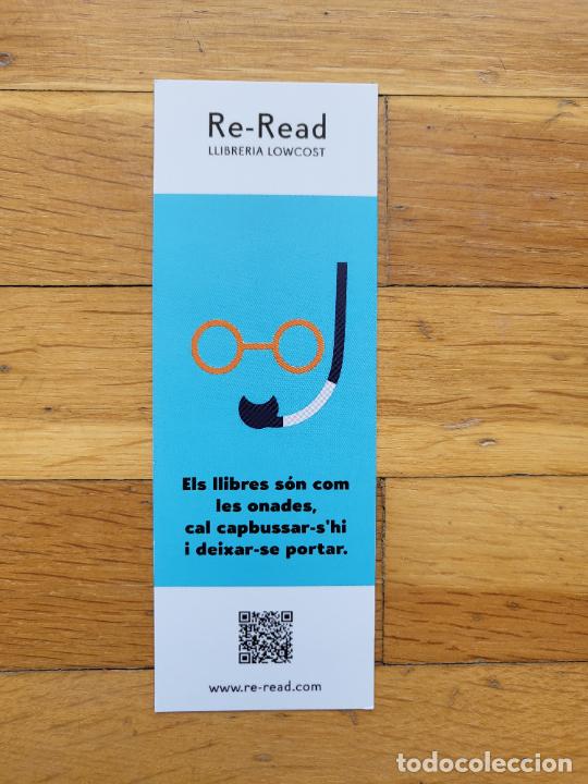 Coleccionismo Marcap&aacute;ginas: MARCAPAGINAS PUNT DE LLIBRE LIBRERIA RE-READ GAFAS BUZO CREU COBERTA BARCELONA