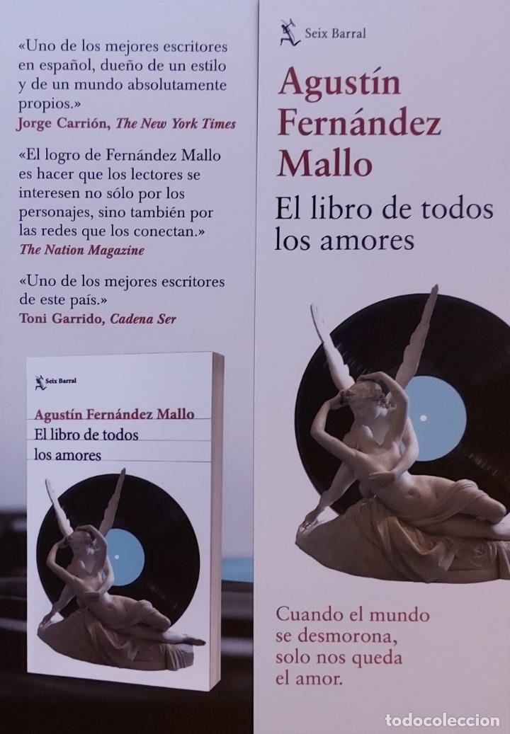 Coleccionismo Marcap&aacute;ginas: MARCAPAGINAS - SEIX BARRAL - EL LIBRO DE TODOS LOS AMORES -AGUSTIN FERNANDEZ MALLO