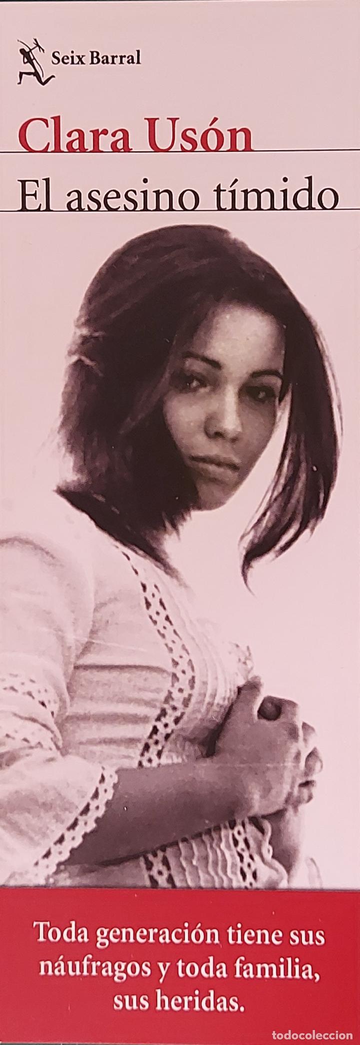 Coleccionismo Marcap&aacute;ginas: MARCAPAGINAS - SEIX BARRAL - EL ASESINO TIMIDO - CLARA USON