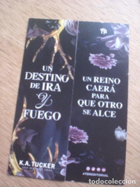 Coleccionismo Marcap&aacute;ginas: marcapaginas ira fuego, editorial TBR
