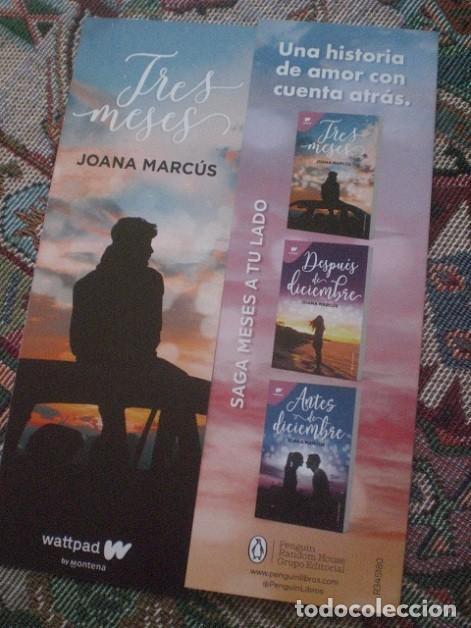 Collectables Bookmark: marcap&aacute;ginas Tres meses, editorial Montena