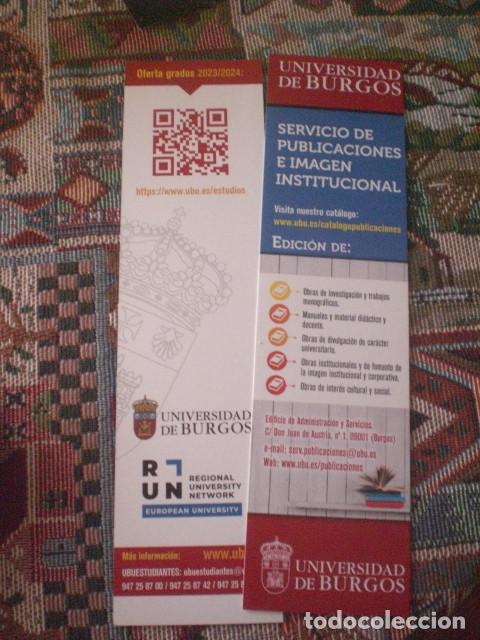 Coleccionismo Marcap&aacute;ginas: marcap&aacute;ginas publicaciones Universidad Burgos