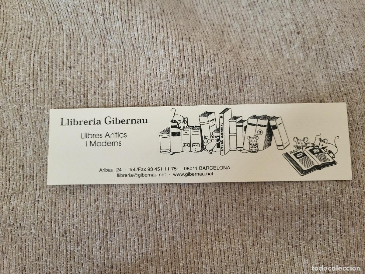 Collectables Bookmark: MARCAP&Aacute;GINAS LLIBRERIA GIBERNAU LLIBRES ANTIC I MODERNS