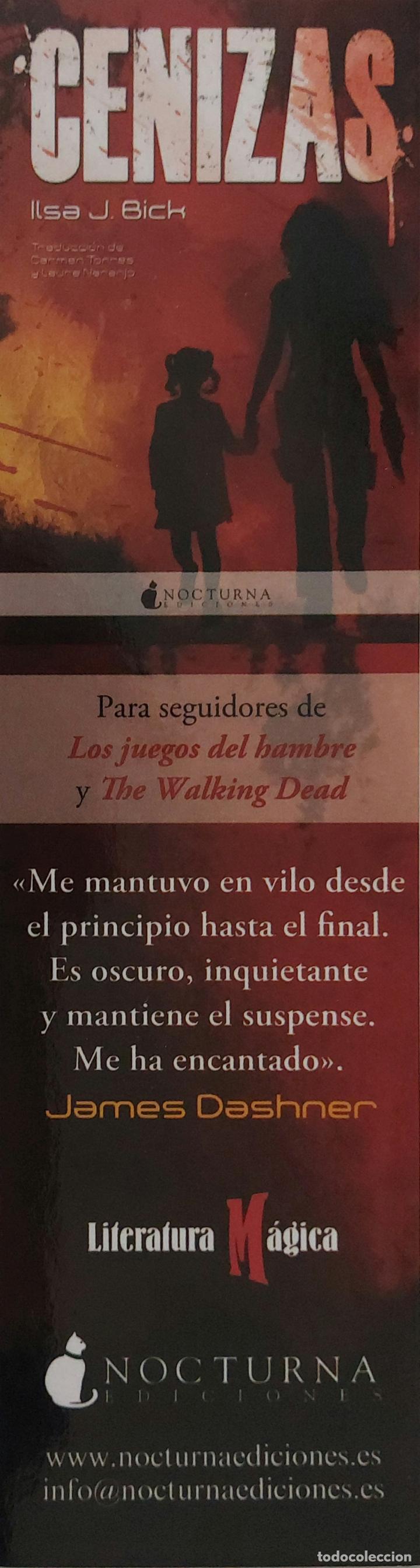 Coleccionismo marcap&aacute;ginas: MARCAP&Aacute;GINAS - NOCTURNA EDICIONES - CENIZAS - Foto 1