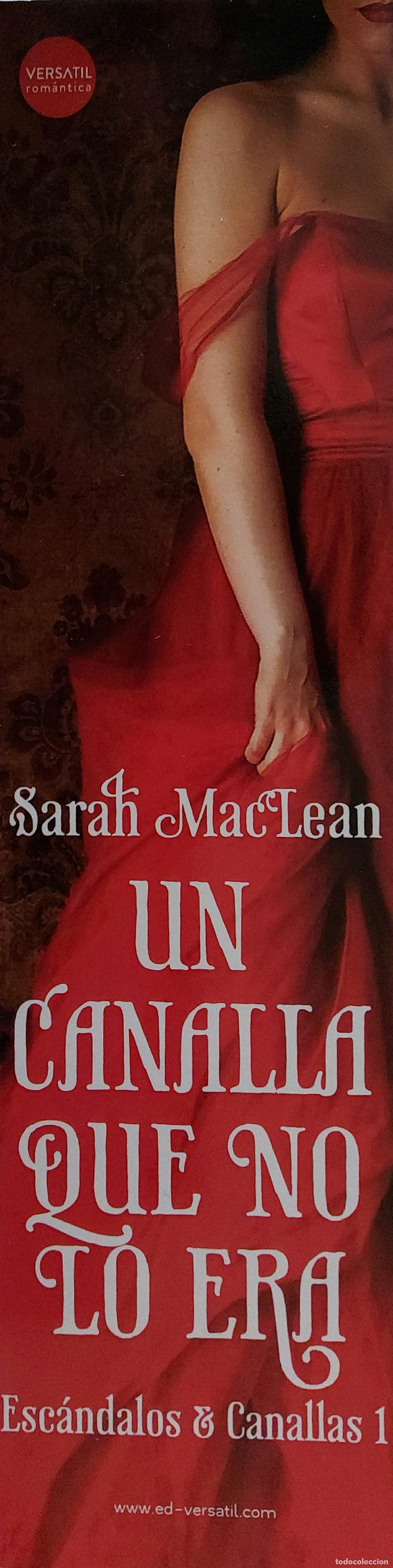 Collectables Bookmark: MARCAP&Aacute;GINAS - VERSATIL - UN CANALLA QUE NO LO ERA - SARAH MAC LEAN