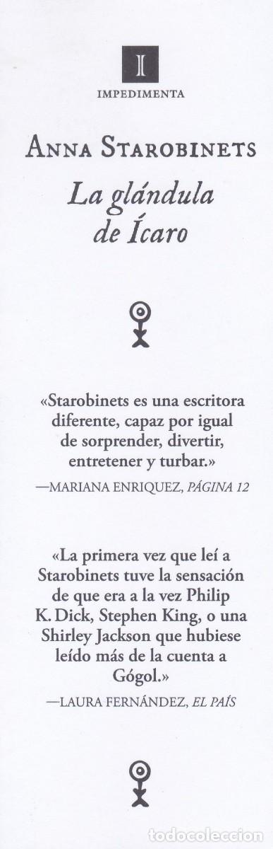 Coleccionismo marcap&aacute;ginas: MARCAPAGINAS IMPEDIMENTA. LA GL&Aacute;NDULA DE &Iacute;CARO - Foto 2