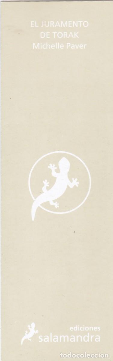 Coleccionismo marcap&aacute;ginas: MARCAPAGINAS SALAMANDRA. EL JURAMENTO DE TORAK - Foto 2