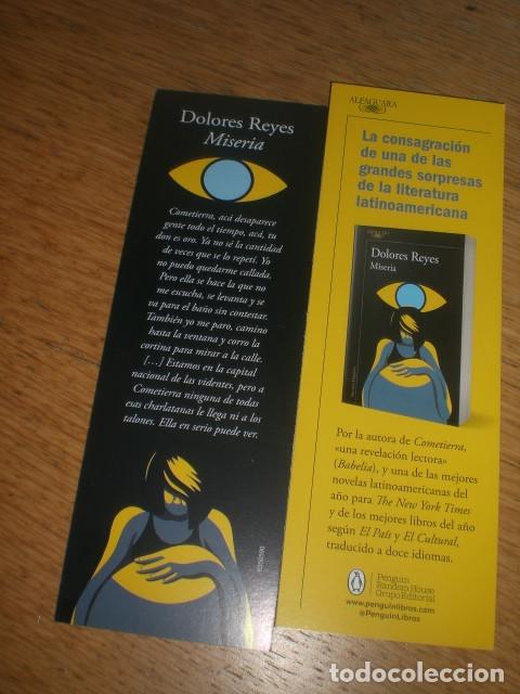 Collectionnisme Marque-pages: marcap&aacute;ginas miseria Dolores Reyes, editorial Alfaguara
