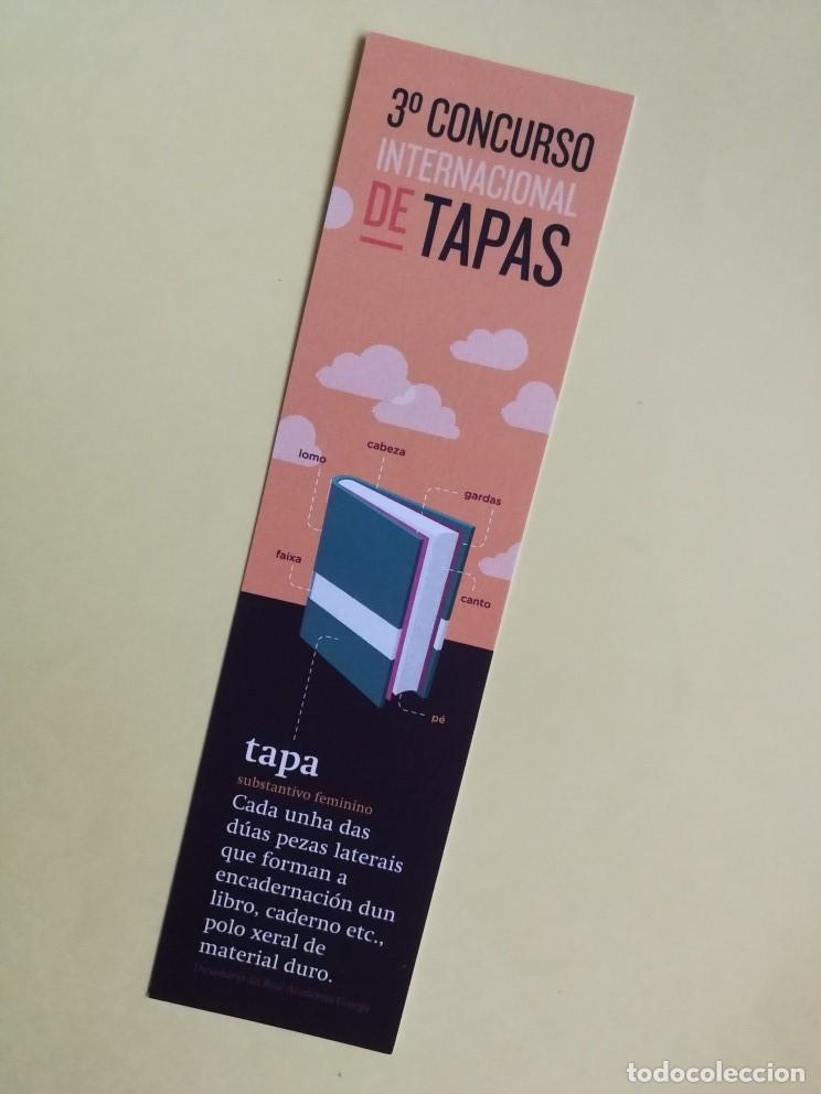 Coleccionismo marcap&aacute;ginas: MARCAPAGINAS - FERIA DEL LIBRO DE LUGO - CONCURSO INTERNACIONAL DE TAPAS - Foto 1
