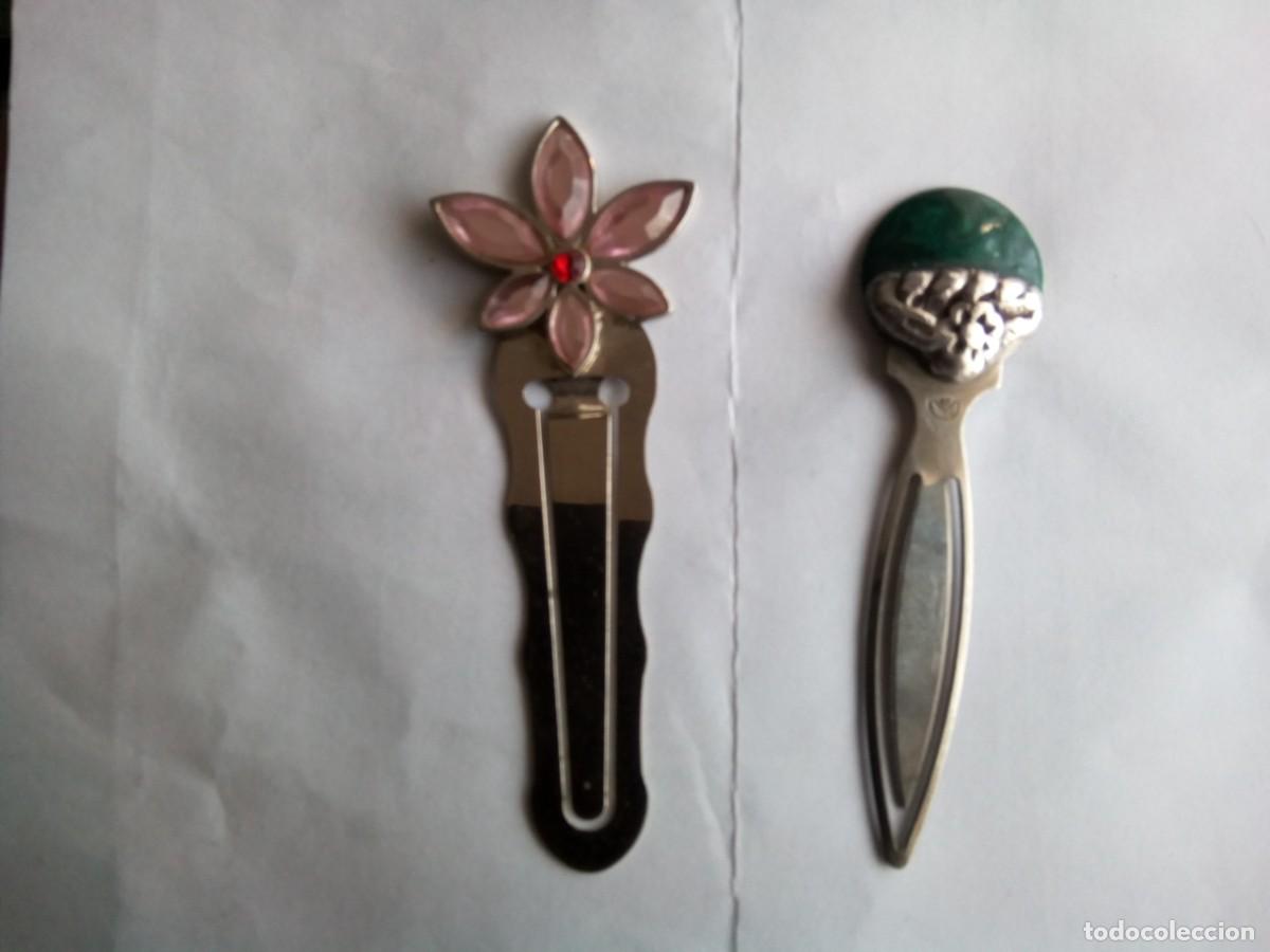 Coleccionismo marcap&aacute;ginas: Dos Marca-paginas metalicos - Foto 2