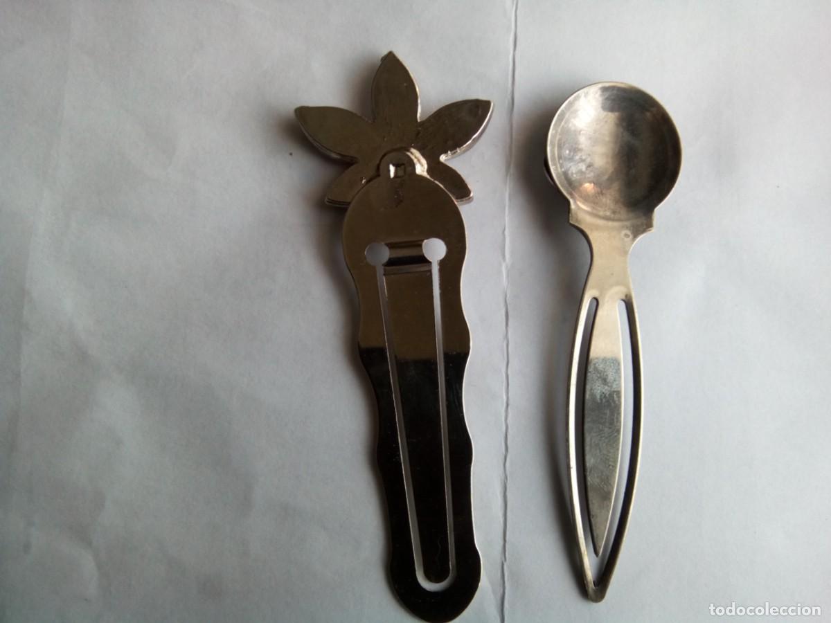 Coleccionismo marcap&aacute;ginas: Dos Marca-paginas metalicos - Foto 3