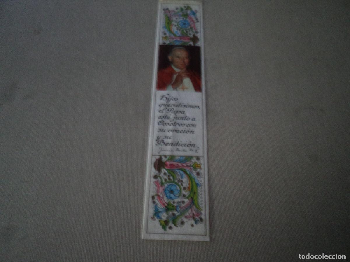 Coleccionismo Marcap&aacute;ginas: marcapaginas papa joannes paulus, esta junto a vosotros con su oracion y bendicion