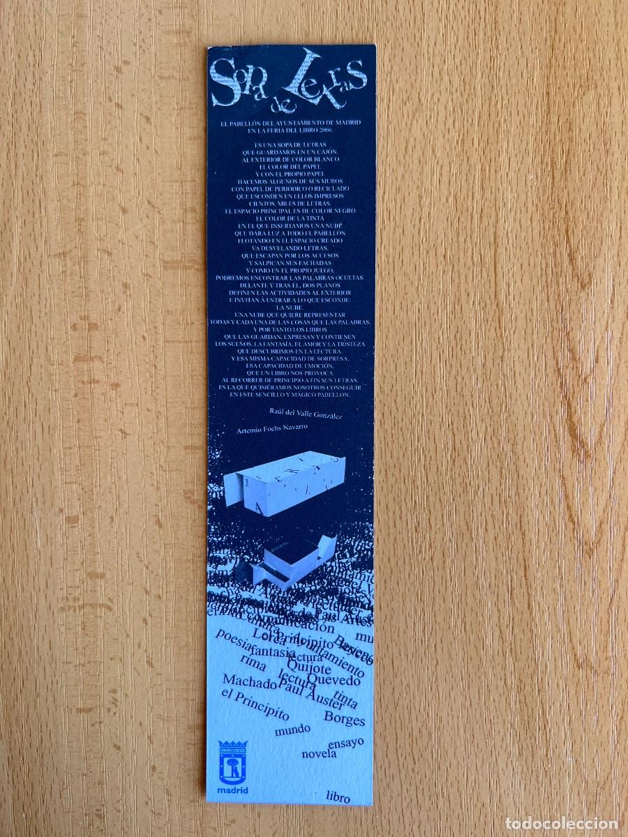 Collectables Bookmark: MARCAPAGINAS SOPA DE LETRAS FERIA DEL LIBRO 2006 MADRID