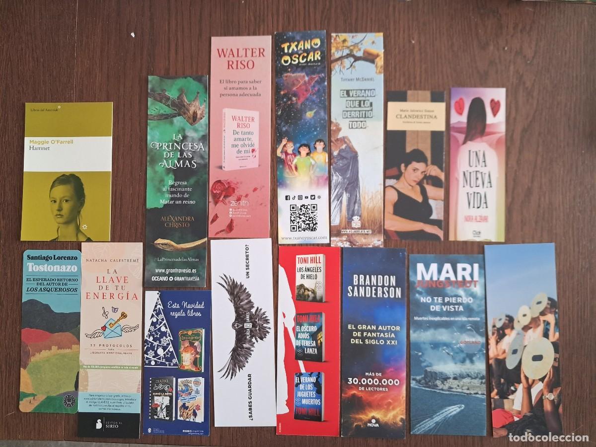 Coleccionismo marcap&aacute;ginas: lote de 15 marcap&aacute;ginas, puntos de libro de editoriales. - Foto 1