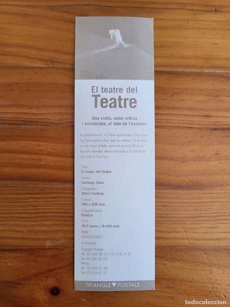 Coleccionismo marcap&aacute;ginas: MARCAP&Aacute;GINAS EL TEATRE DEL TEATRE. TRIANGLE POSTALS - Foto 1