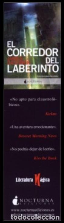 Coleccionismo marcap&aacute;ginas: MARCAPAGINAS - NOCTURNA - EL CORREDOR DEL LABERINTO - JAMES DASHNER. - Foto 1