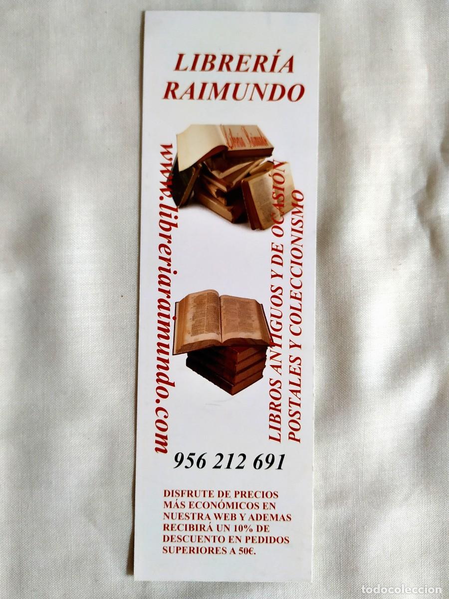 Coleccionismo Marcap&aacute;ginas: MARCAP&Aacute;GINAS LIBRER&Iacute;A RAIMUNDO, C&Aacute;DIZ