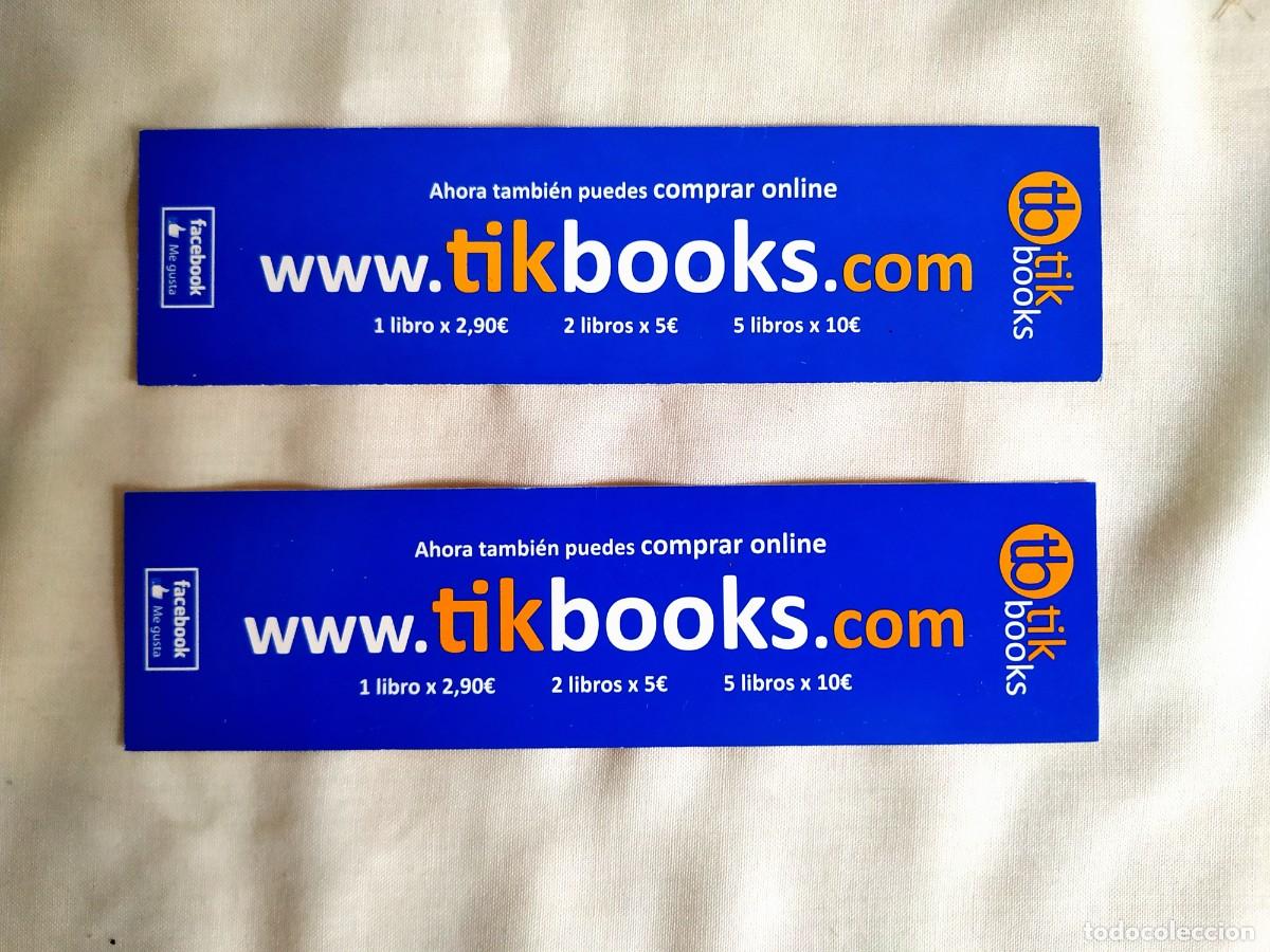 Coleccionismo Marcap&aacute;ginas: DOS MARCAP&Aacute;GINAS TIK BOOKS - LIBROUSADO.ES