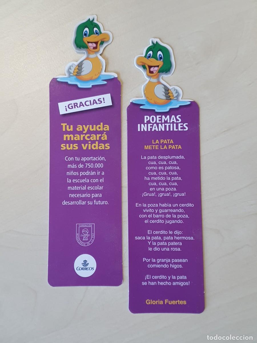 Coleccionismo Marcap&aacute;ginas: MARCAP&Aacute;GINAS TROQUELADO - POEMAS INFANTILES - GLORIA FUERTES - LA PATA METE LA PATA