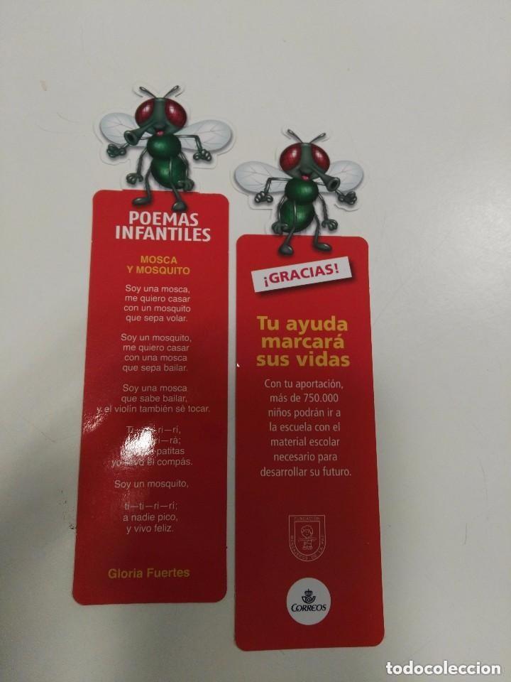 Coleccionismo Marcap&aacute;ginas: MARCAP&Aacute;GINAS TROQUELADO - POEMAS INFANTILES - GLORIA FUERTES - MOSCA Y MOSQUITO