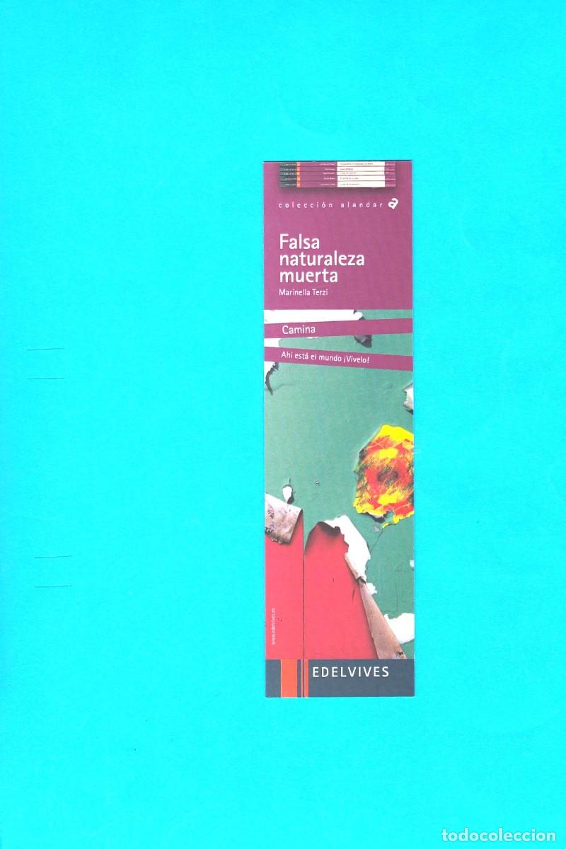 Coleccionismo Marcap&aacute;ginas: Antiguo marcapaginas editorial Edelvives falsa naturaleza muerta