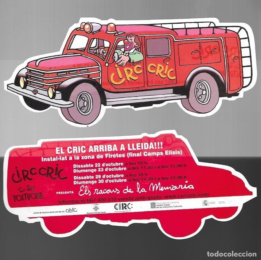 Coleccionismo Marcap&aacute;ginas: MARCAPAGINAS *CIRC CRIC* TORTELL POLTRONA EN LLEIDA.