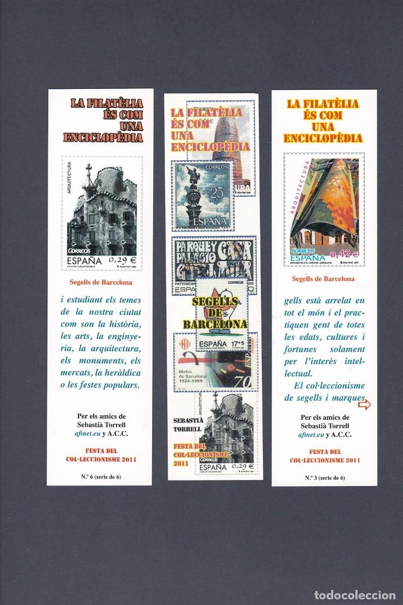 Collectionnisme Marque-pages: Serie de seis marcapaginas la filatelia es como una enciclopedia