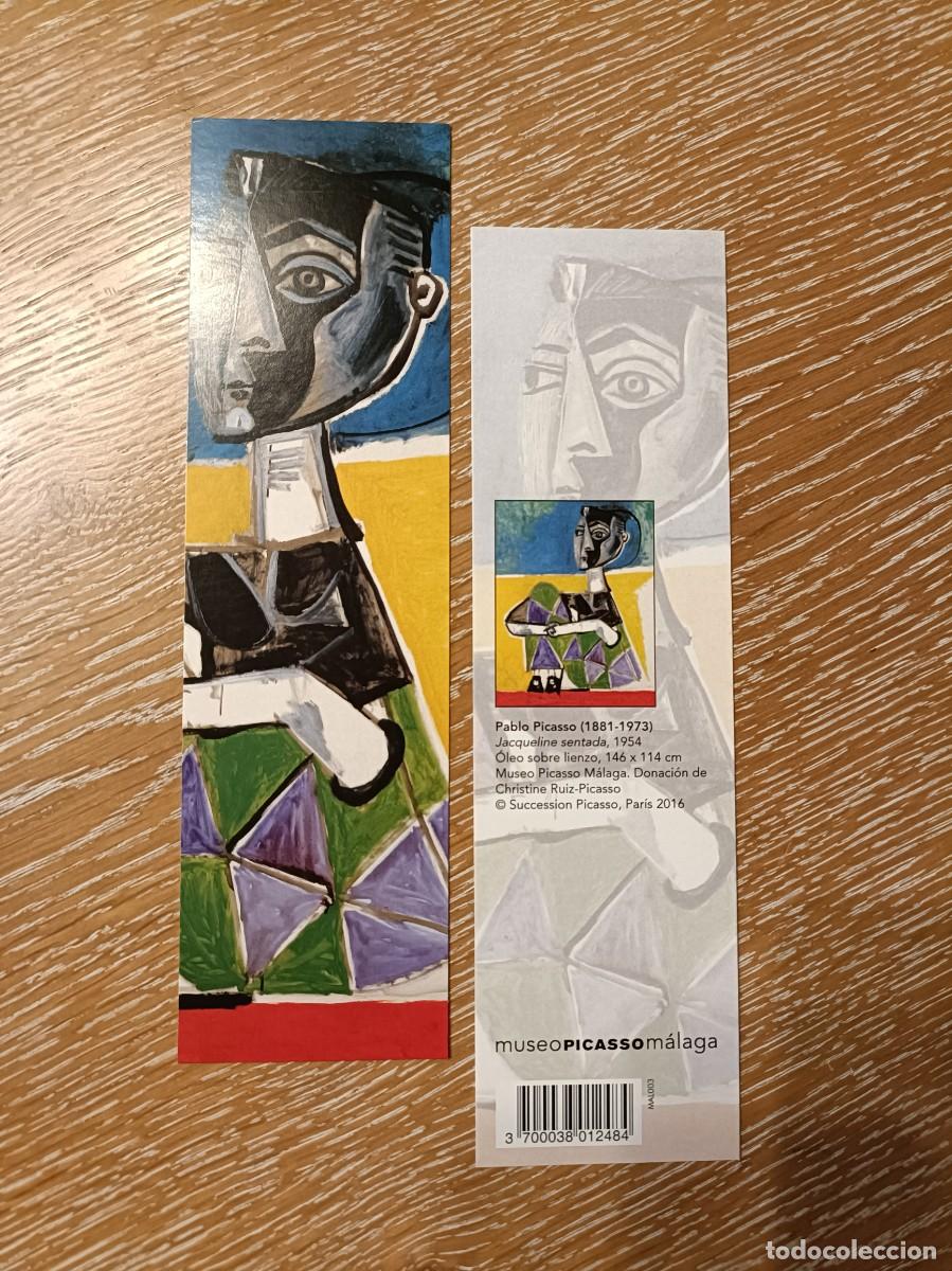 Coleccionismo marcap&aacute;ginas: MARCAP&Aacute;GINAS - MUSEO PICASSO M&Aacute;LAGA - JACQUELINE SENTADA - Foto 1