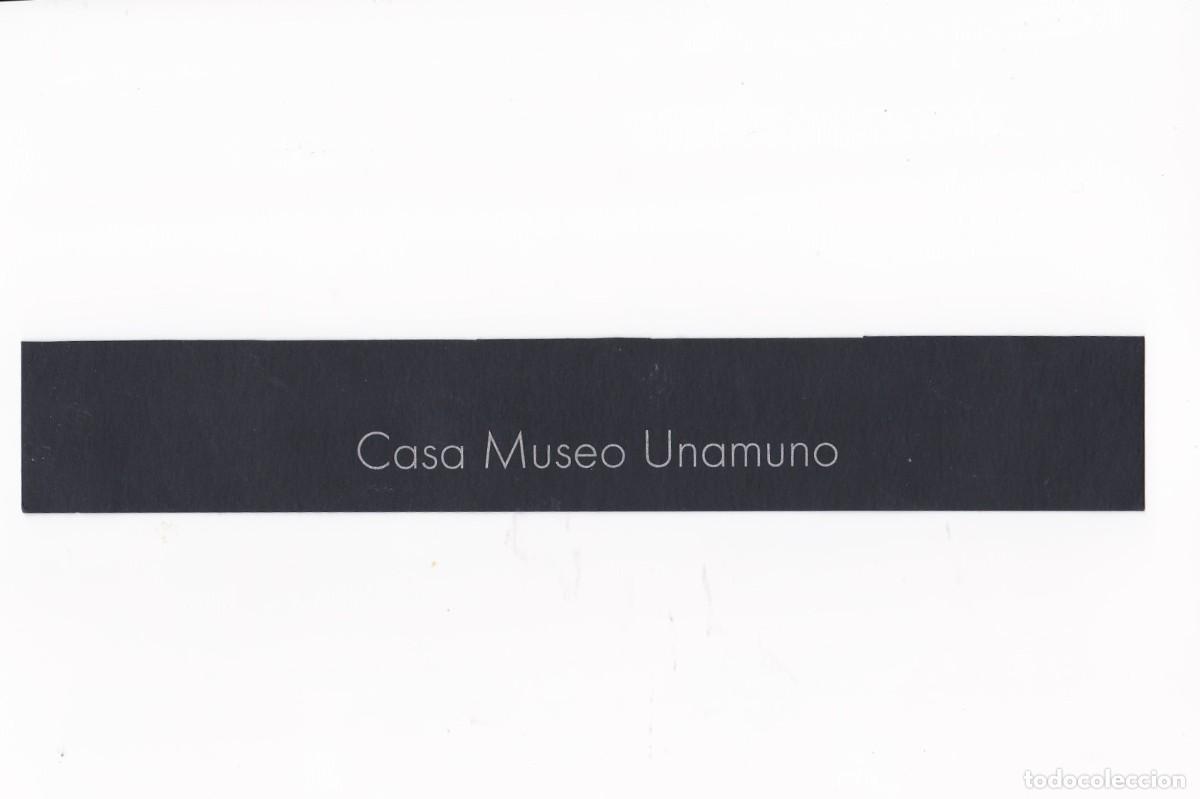 Coleccionismo Marcap&aacute;ginas: Antiguo marcapaginas de la Casa Museo Unamuno Saamanca