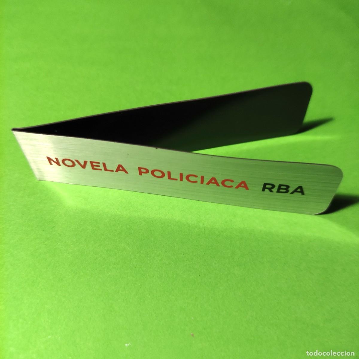Collectables Bookmark: MARCAPAGINAS ORIGINAL IMANTADO Y METALIZADO . NOVELAS POLICIACAS * RBA