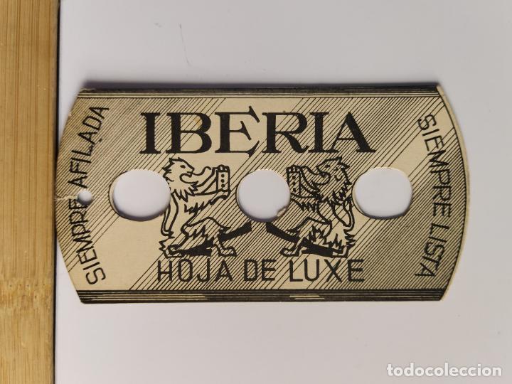 Coleccionismo Marcap&aacute;ginas: HOJA DE AFEITAR IBERIA -PUNTO DE LIBRO MARCAPAGINAS PUBLICIDAD ANTIGUA -VER FOTOS-(K-11.775)