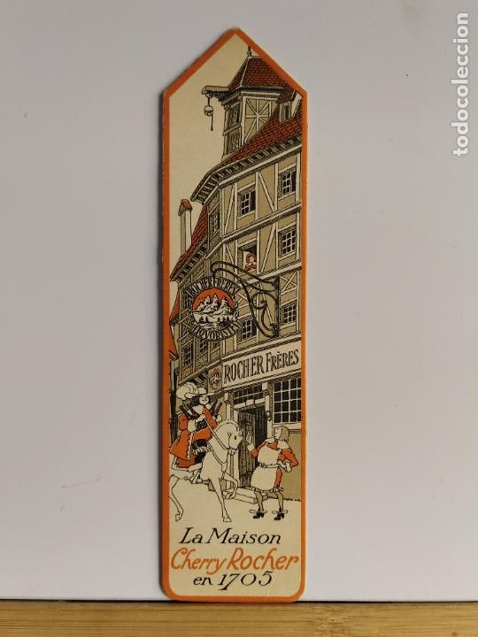 Coleccionismo Marcap&aacute;ginas: LA MAISON CHERRY ROCHER - PUNTO DE LIBRO MARCAPAGINAS PUBLICIDAD ANTIGUA -VER FOTOS-(K-11.775)
