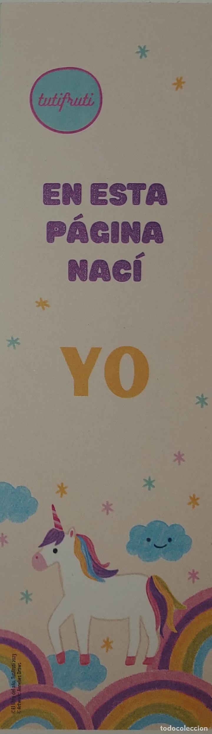 Coleccionismo marcap&aacute;ginas: MARCAPAGINAS - TUTIFRUTI - EN ESTA PAGINA NACI YO-