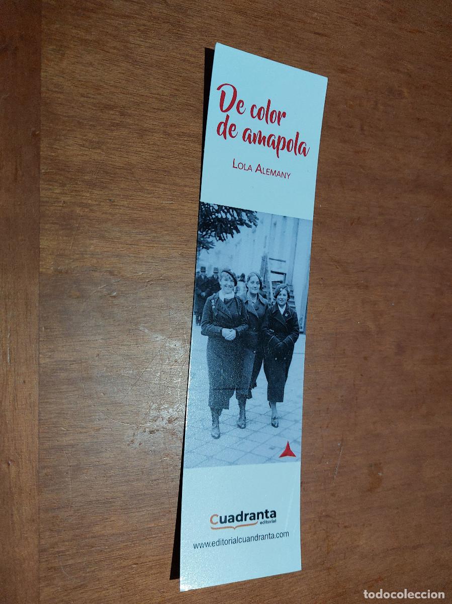 Coleccionismo Marcap&aacute;ginas: DE COLOR DE AMAPOLA. MARCAPAGINAS. PUNTO DE LECTURA. BUEN ESTADO. C-1