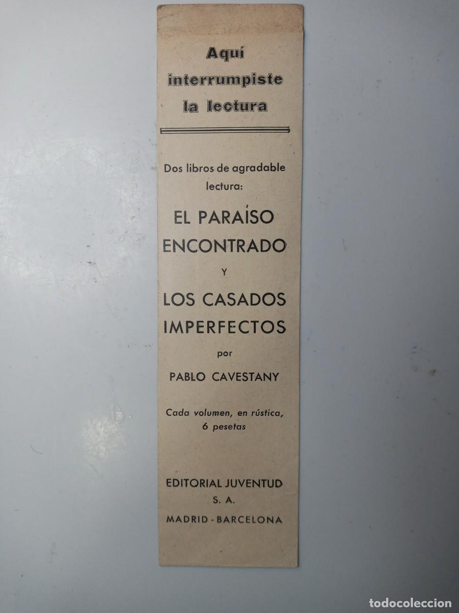 Coleccionismo marcap&aacute;ginas: punto de libro antiguo de la editorial Juventud - Foto 1
