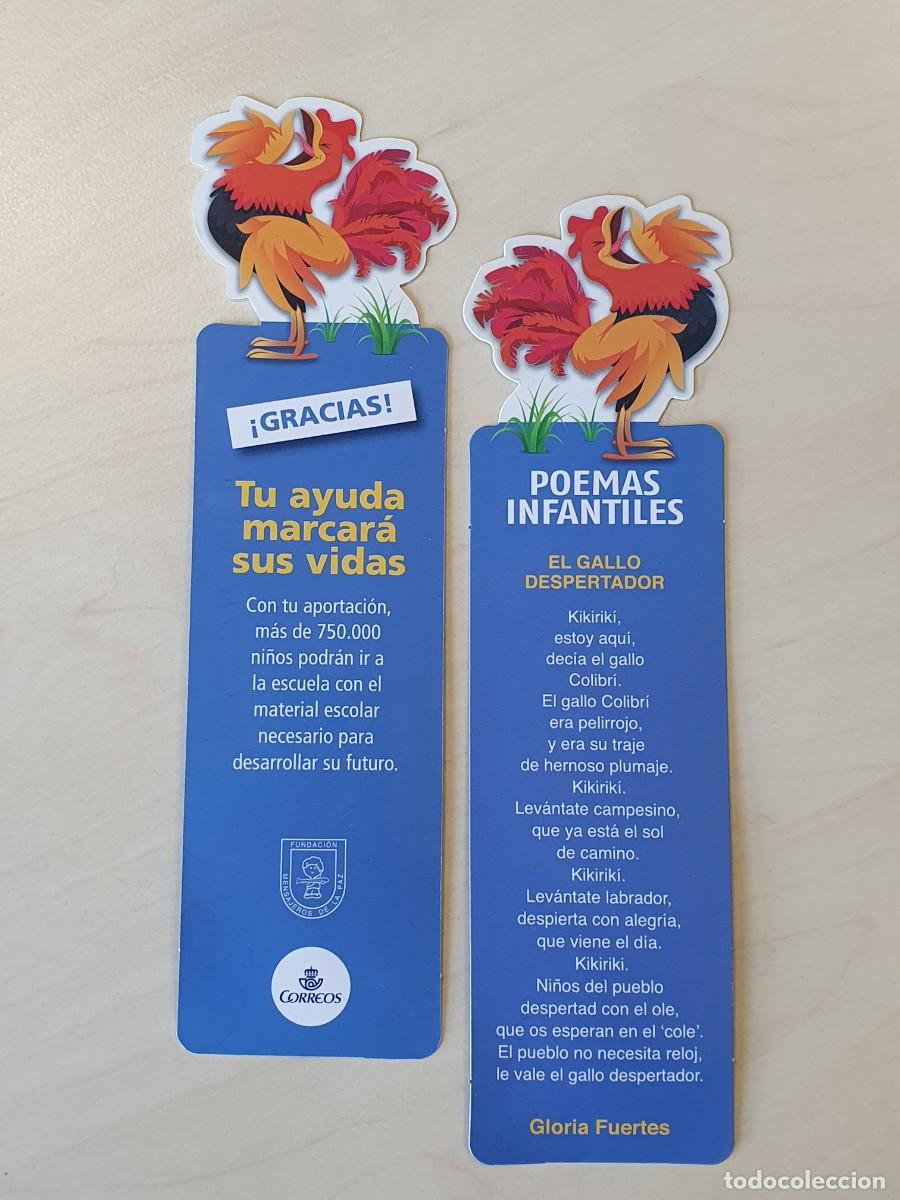 Coleccionismo Marcap&aacute;ginas: MARCAP&Aacute;GINAS TROQUELADO - POEMAS INFANTILES - GLORIA FUERTES - EL GALLO DESPERTADOR