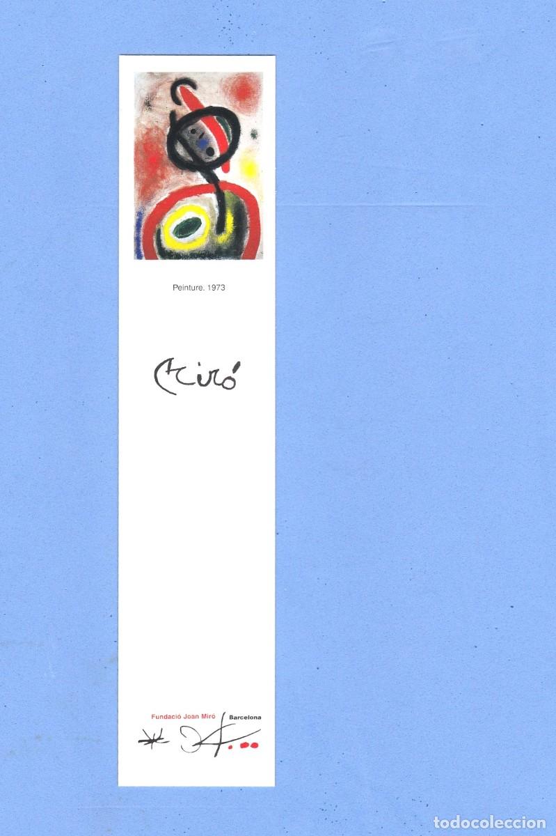 Coleccionismo Marcap&aacute;ginas: Marcapaginas Pintura 1.973 ( Fundac&iacute;on Joan Miro )
