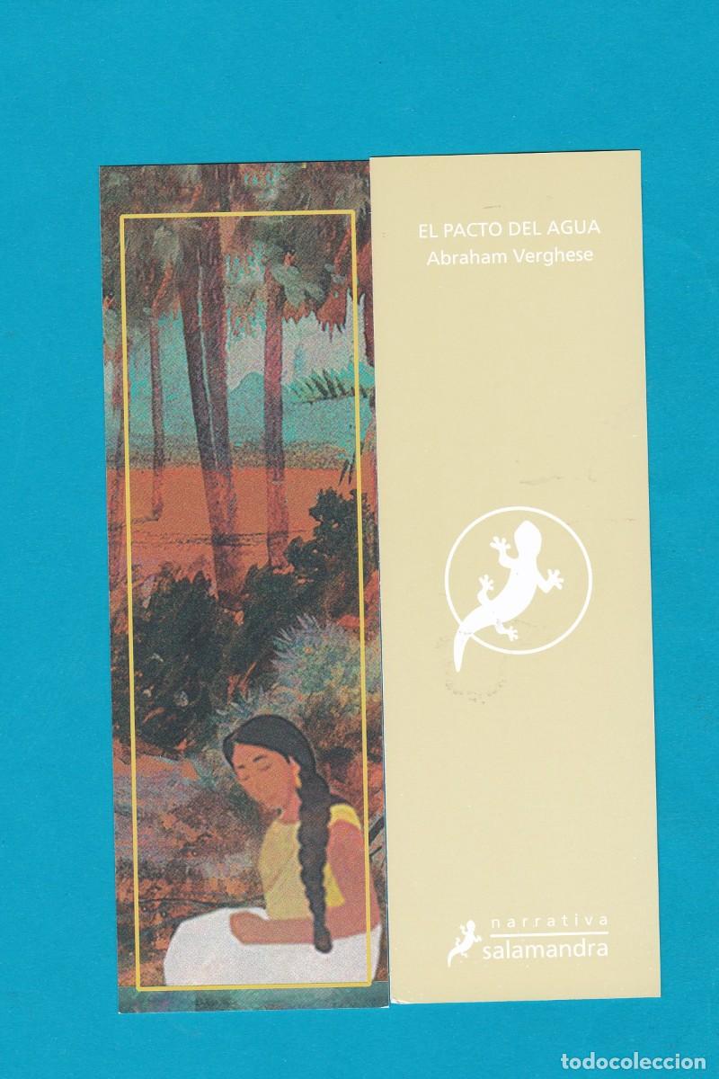 Collectables Bookmark: MARCAPAGINAS EDITORIAL SALAMANDRA EL PACTO DEL AGUA ABRAHAM VERGHESE