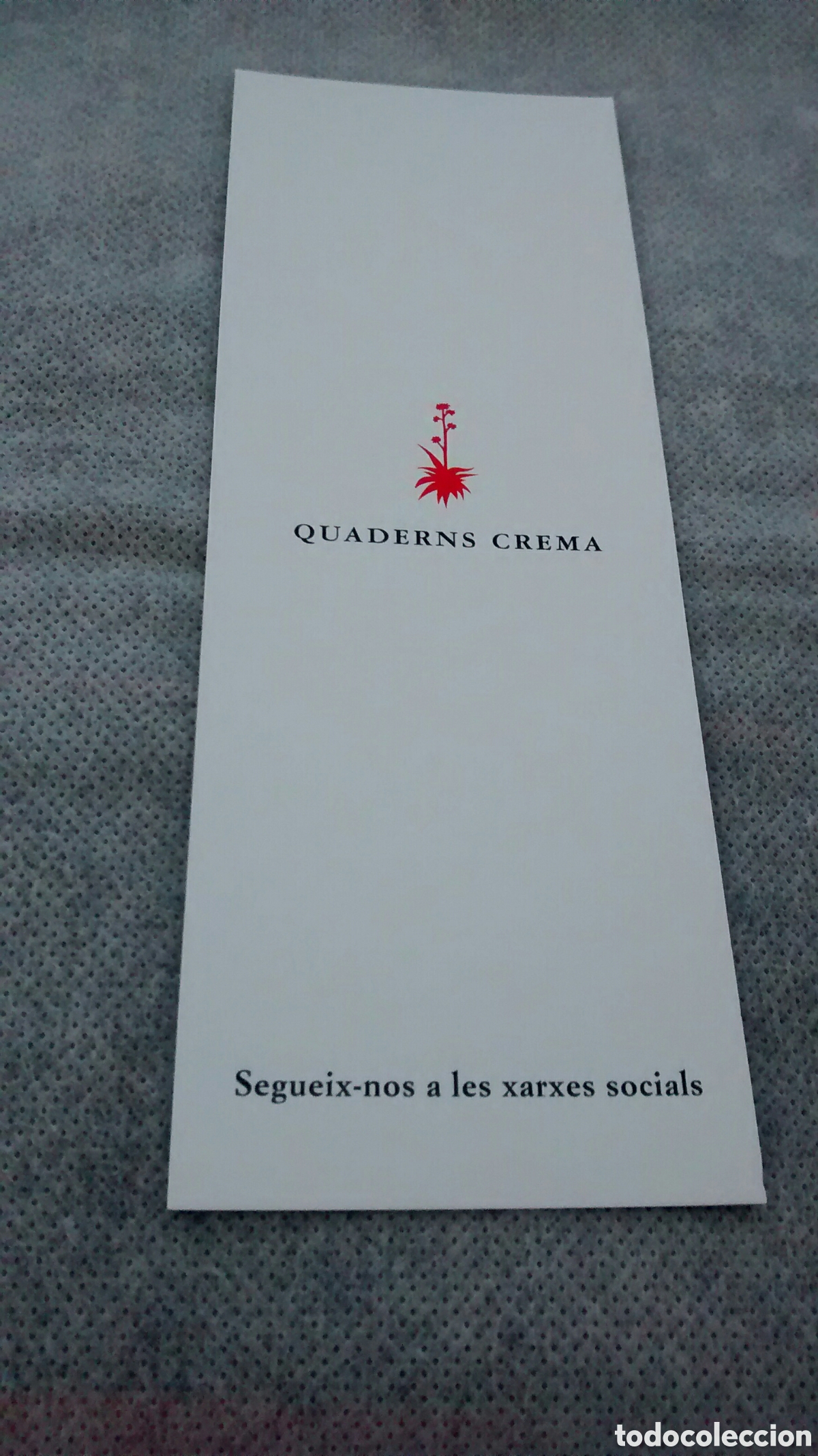Coleccionismo marcap&aacute;ginas: MARCAPAGINAS QUADERNS CREMA - Foto 2