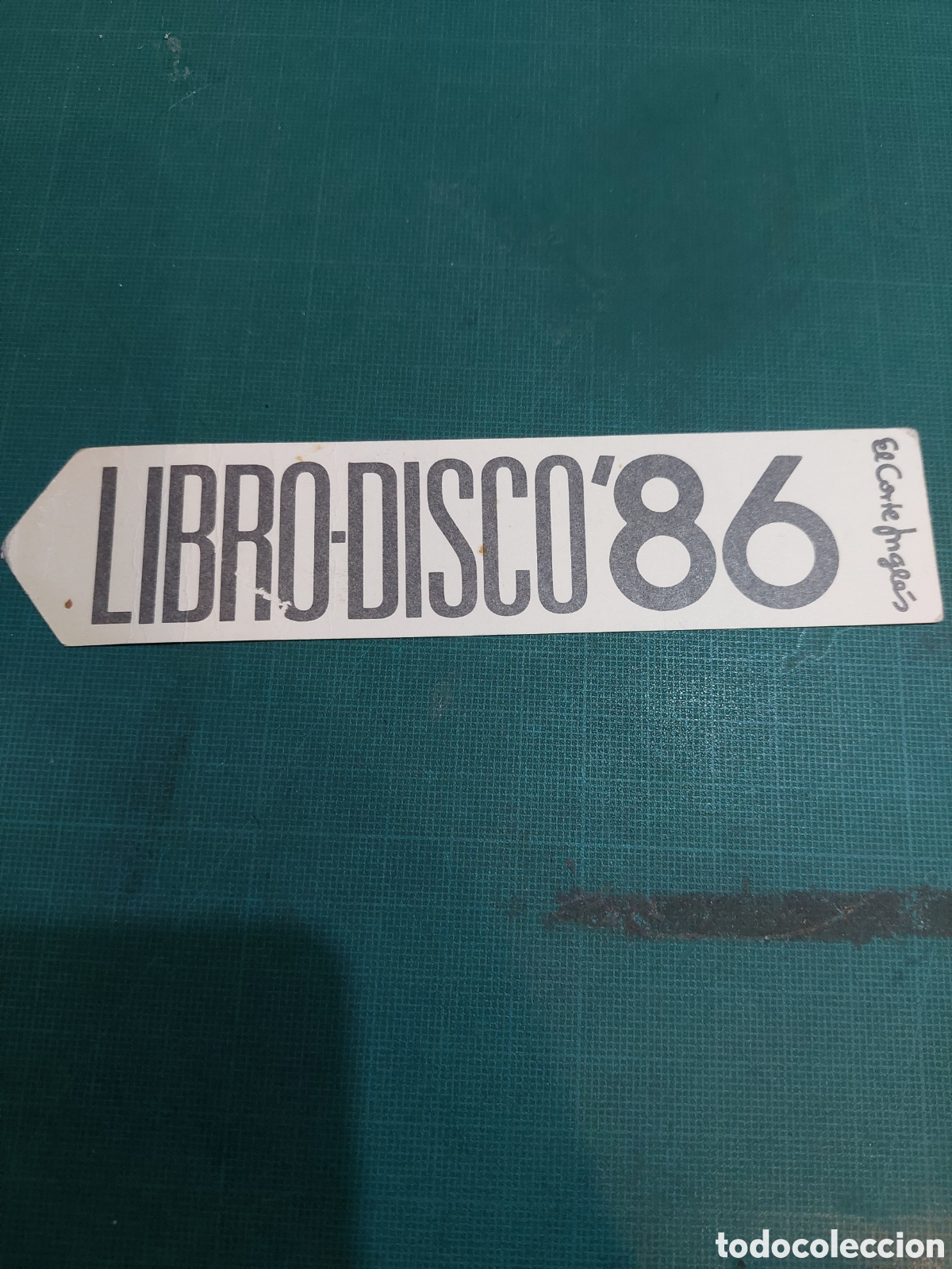 Collectionnisme Marque-pages: Libro discos 86 el corte ingl&eacute;s marcapaginas