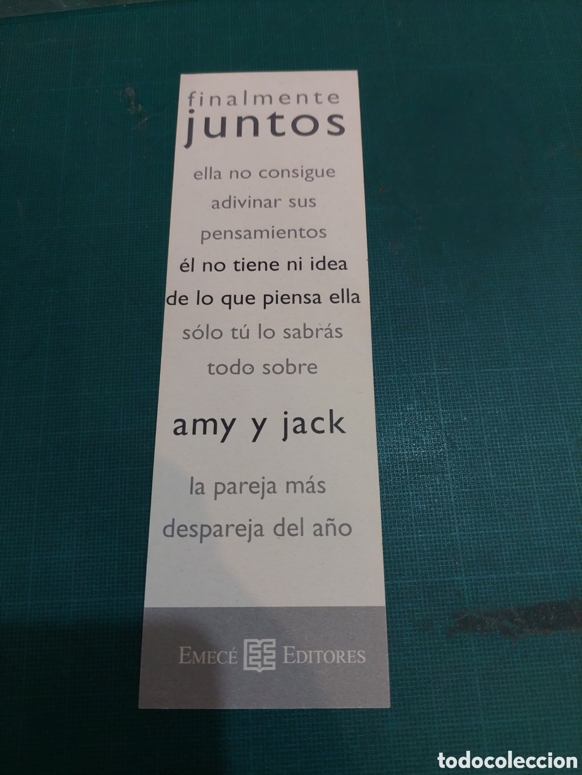 Coleccionismo marcap&aacute;ginas: Finalmente juntos Amy y Jack empec&eacute; ediciones - Foto 2