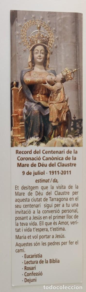 Coleccionismo marcap&aacute;ginas: Punto de Libro Record Del Centenari de la Coronacio Mare de Deu del Claustre - Foto 2