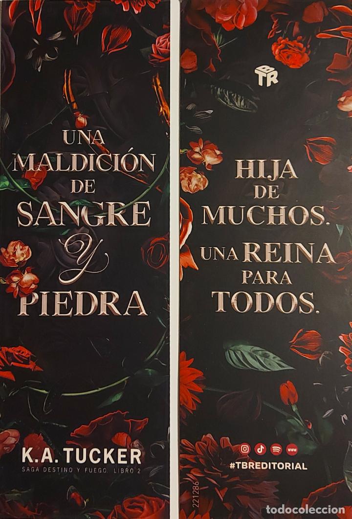 Sammeln von Lesezeichen: MARCAPAGINAS - TBR EDITORIAL - HIJA DE MUCHOS .- UNA MALDICION DE SANGRE Y PIEDRA - K.A.TUCKER