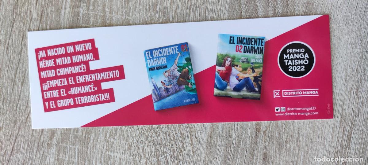 Coleccionismo marcap&aacute;ginas: MARCAPAGINAS - DISTRITO MANGA - EL INCIDENTE DARWIN - COMIC - Foto 2