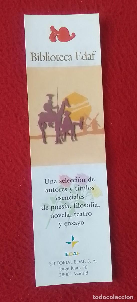 Collectables Bookmark: MARCAP&Aacute;GINAS BOOKMARK BOOK MARK PUNTO DE LIBRO LECTURA BIBLIOTECA EDAF DON QUIJOTE DE LA MANCHA.....