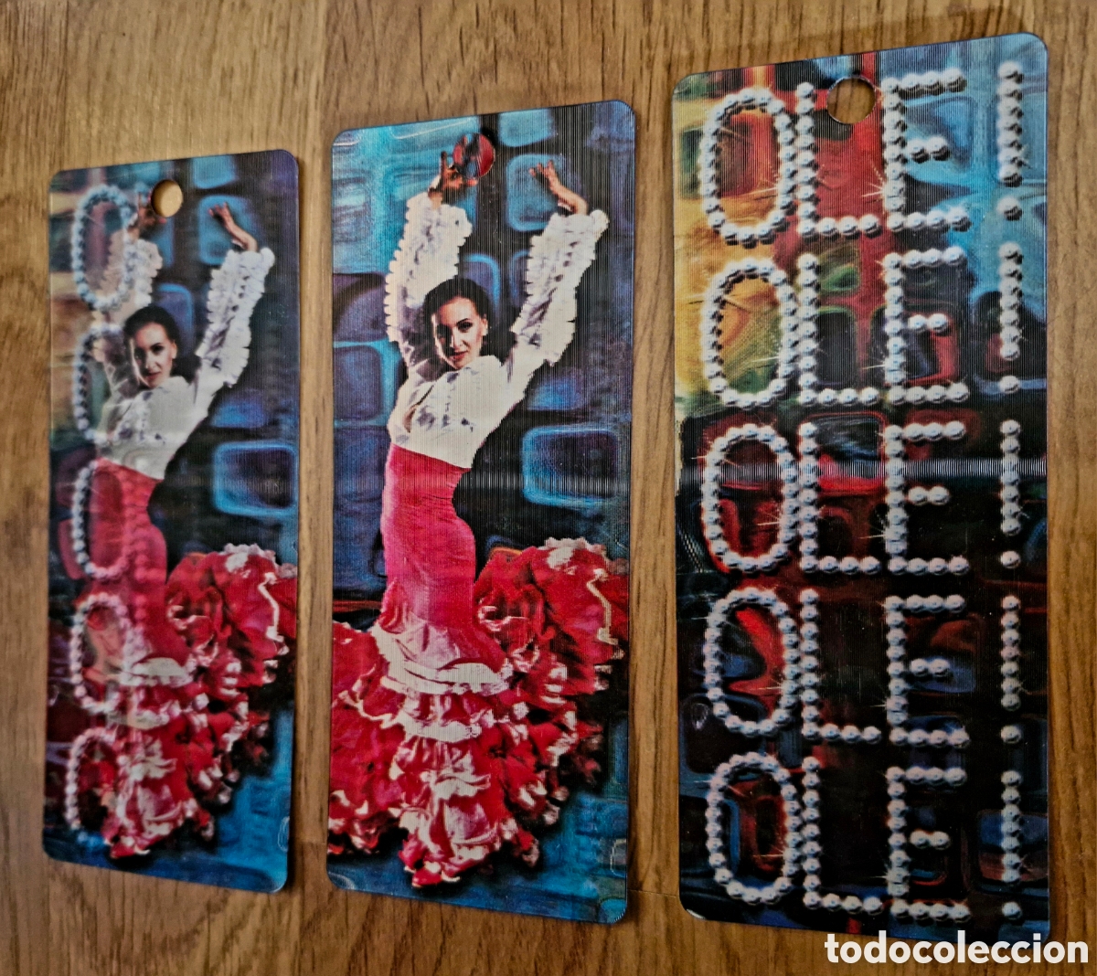 Coleccionismo marcap&aacute;ginas: LOTE 3 MARCAP&Aacute;GINAS 3D OL&Eacute;/ FLAMENCA - Foto 2